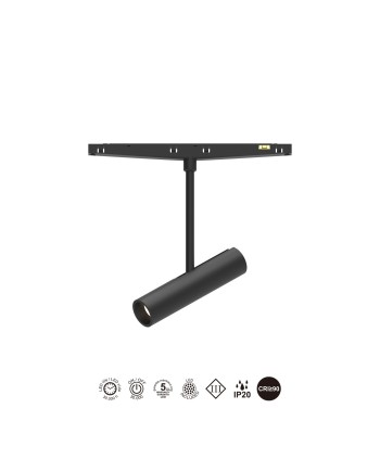 MAGNETO mini * FOCO LED 5W 24º NEGRO